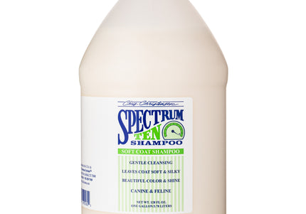 Chris Christensen Spectrum Ten Smoothing Shampoo – Anti-Frizz Concentrate, 3.8L, Long Coat Care