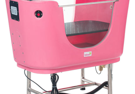 Blovi Hydro Therapy Spa Tub – Professional Pink Bathtub with Ozonation and Massage System