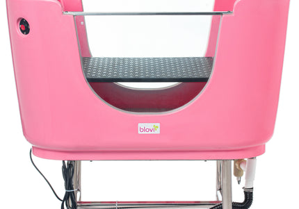 Blovi Hydro Therapy Spa Tub – Professional Pink Bathtub with Ozonation and Massage System
