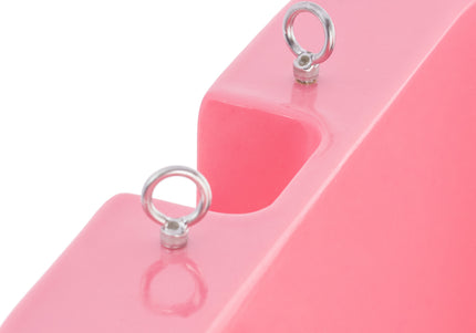 Blovi Small Pet Bath Tub – Compact Pink Bathtub, Lightweight and Durable Design