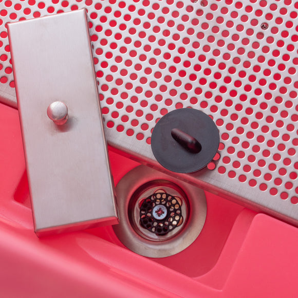 Blovi Small Pet Bath Tub – Compact Pink Bathtub, Lightweight and Durable Design