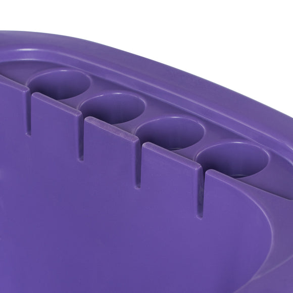 Blovi Large Grooming Bathtub – Stationary Heavy-Duty Tub in Purple Finish