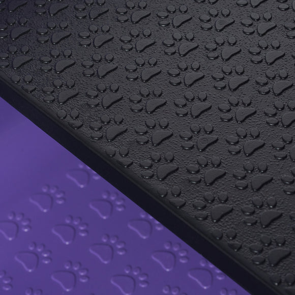 Blovi Electric Dog Bath – Large Solid Grooming Tub with Electric Lift and Double-Sided Boom, Purple