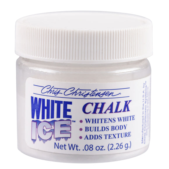 Chris Christensen White Ice Chalk – Whitening Powder Conceals Stains and Adds Coat Texture, 2.26g