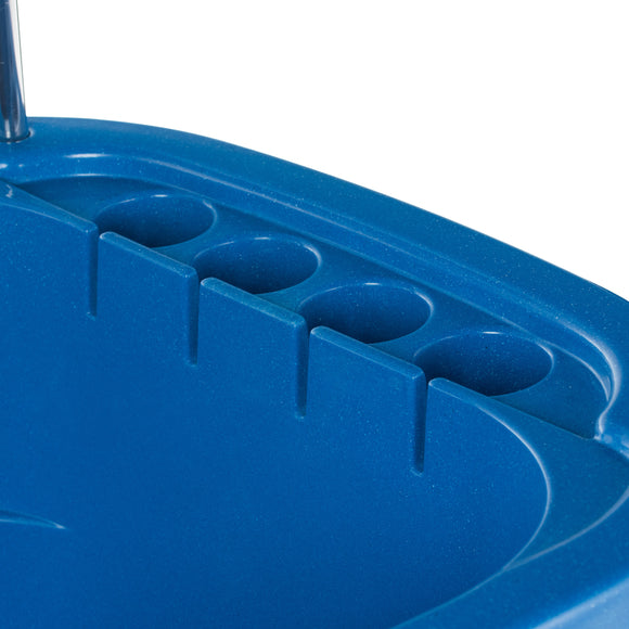 Blovi Large Grooming Bathtub – Spacious Stationary Wash Basin, Durable Blue Finish