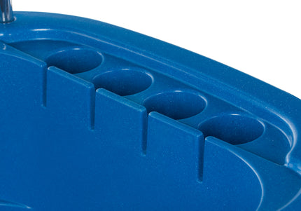 Blovi Electric Dog Bath – Large Solid Grooming Tub with Electric Lift and Double-Sided Boom, Blue