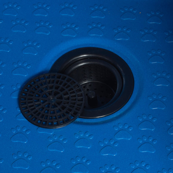 Blovi Large Grooming Bathtub – Spacious Stationary Wash Basin, Durable Blue Finish