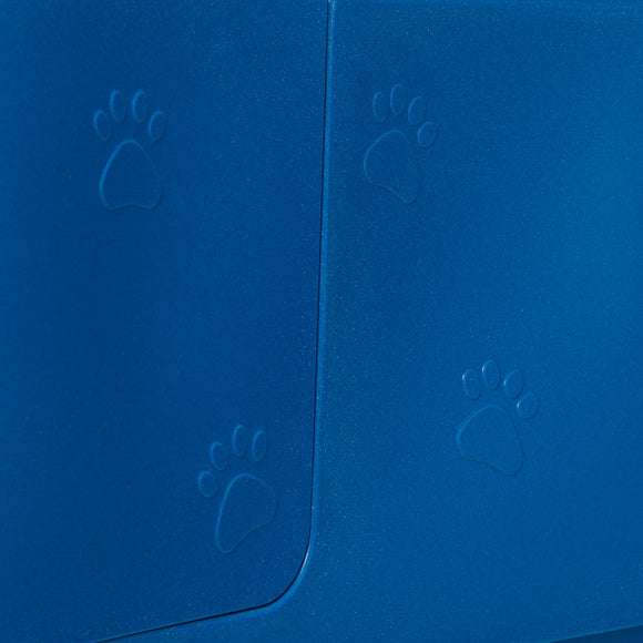 Blovi Electric Dog Bath – Large Solid Grooming Tub with Electric Lift and Double-Sided Boom, Blue