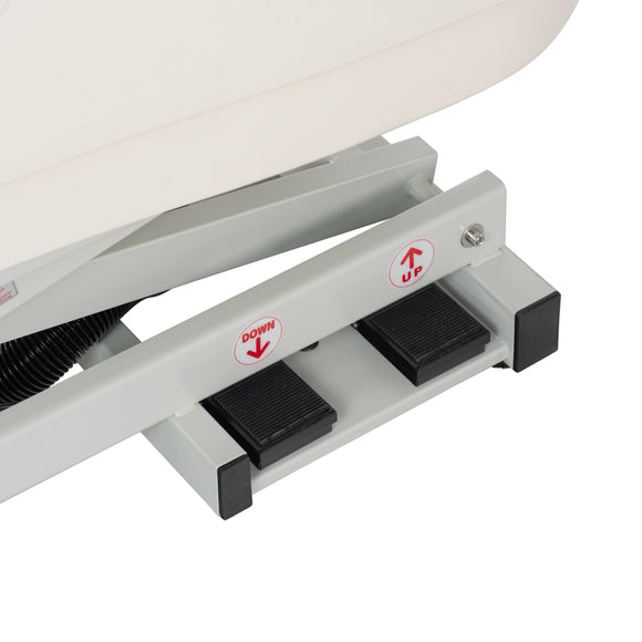 Blovi Electric Dog Bath – Large Solid Grooming Tub with Electric Lift and Double-Sided Boom, White-Ecru