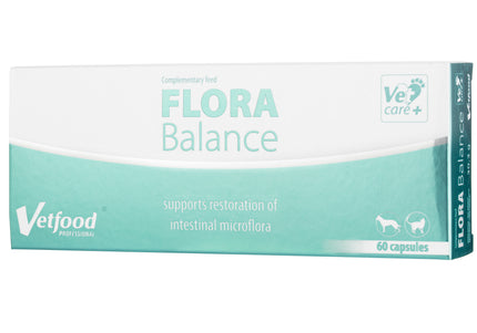 Vetfood Flora Balance Digestive Support Tablets – Probiotic Formula, 60 Count
