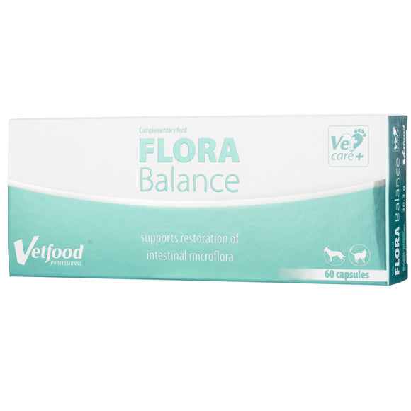 Vetfood Flora Balance Digestive Support Tablets – Probiotic Formula, 60 Count