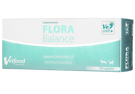 Vetfood Flora Balance Digestive Support Tablets – Probiotic Formula, 120 Count