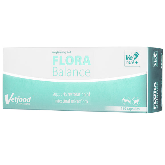 Vetfood Flora Balance Digestive Support Tablets – Probiotic Formula, 120 Count