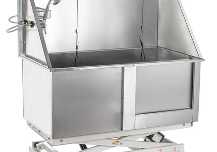 Blovi Steel Electric Lift Bathtub – Right-Side Entry, Durable Grooming Solution