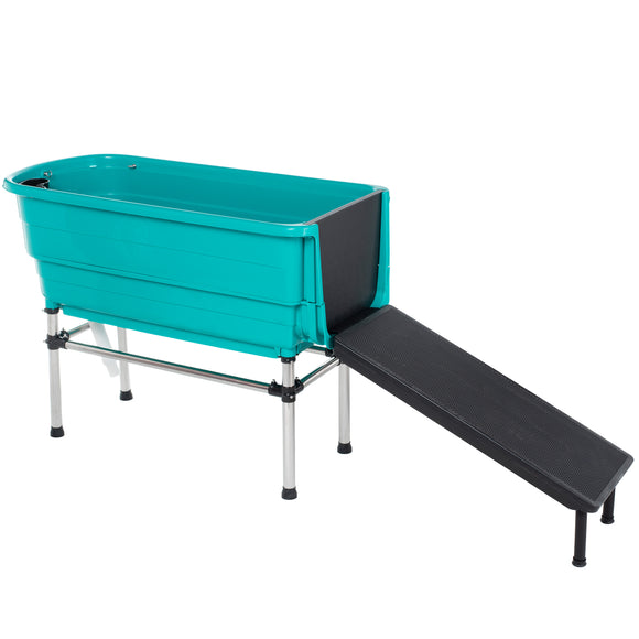 Blovi Booster Grooming Tub – Comfortable Bathtub with Ramp, 124.5x69.5x90cm