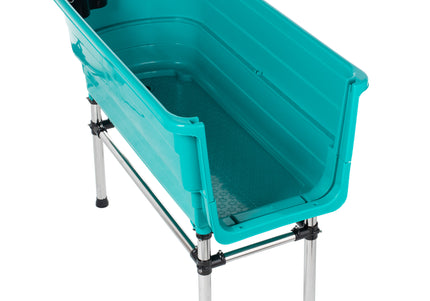 Blovi Booster Bath Tub – Comfortable Elevated Grooming Tub, Spacious 124.5x69.5x90cm Design
