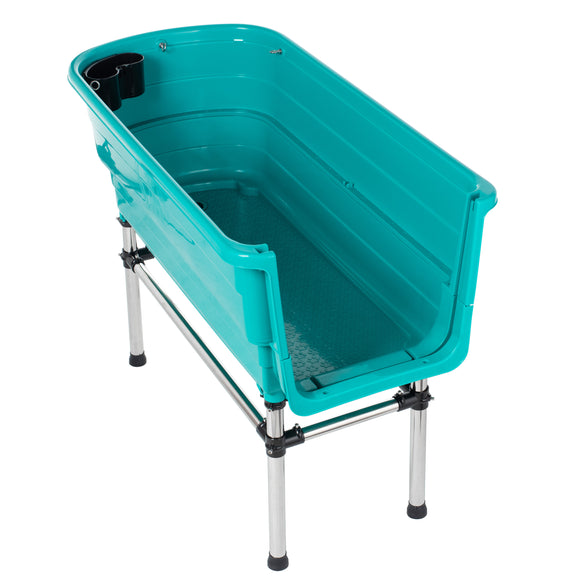 Blovi Booster Bath Tub – Comfortable Elevated Grooming Tub, Spacious 124.5x69.5x90cm Design