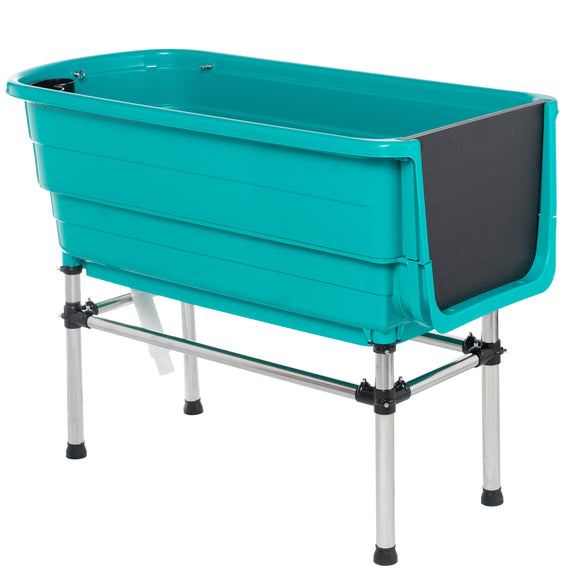 Blovi Booster Bath Tub – Comfortable Elevated Grooming Tub, Spacious 124.5x69.5x90cm Design