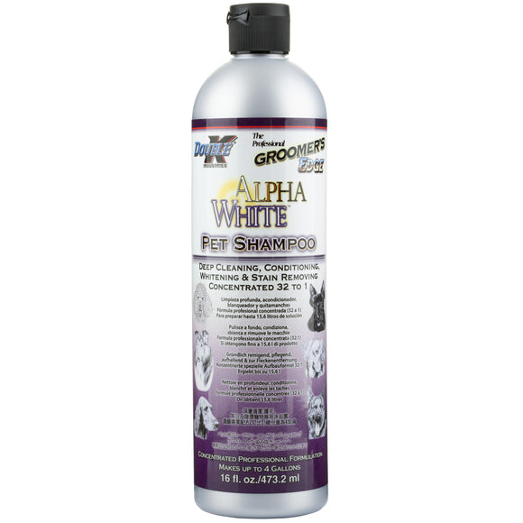 Double K Alpha White Shampoo – Whitening Concentrate, Brightening Formula, 473ml