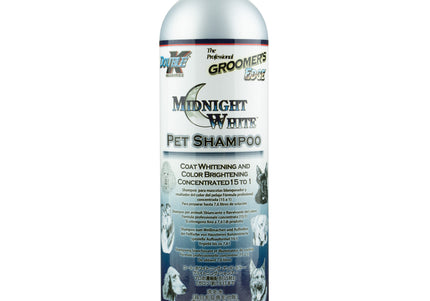 Double K Midnight White Shampoo – Whitening and Color-Enhancing Concentrate, 1:15 Dilution, 473ml