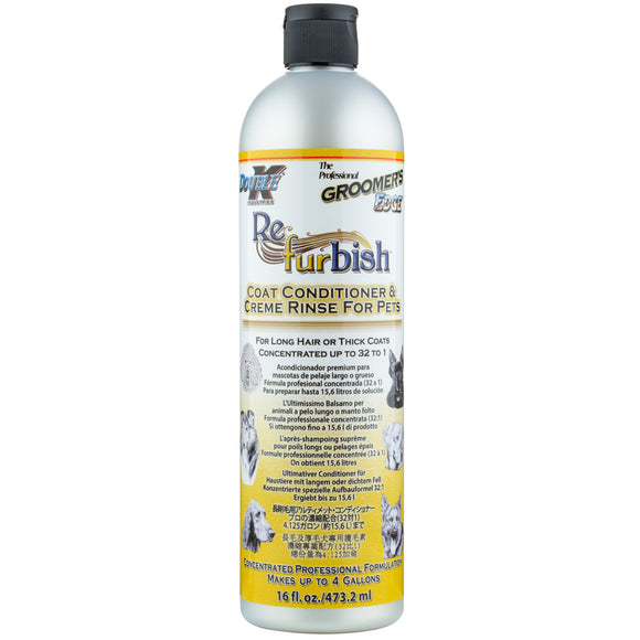 Double K Refurbish Conditioner & Detangler – Concentrated Formula, Eases Dead Hair Removal, 473ml