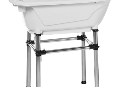 Blovi Small Animal Bath Tub – Compact White Mini Bathtub, Lightweight and Portable Design