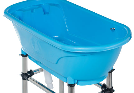 Blovi Small Animal Bath Tub – Compact White Mini Bathtub, Lightweight and Portable Design