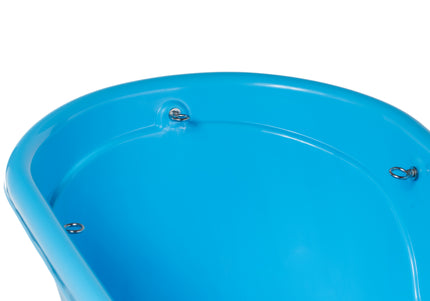 Blovi Small Animal Bath Tub – Compact White Mini Bathtub, Lightweight and Portable Design