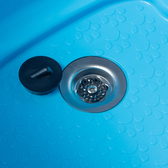 Blovi Small Animal Bath Tub – Compact White Mini Bathtub, Lightweight and Portable Design