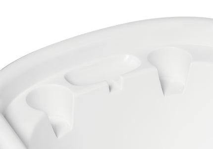 Blovi Small Animal Bath Tub – Compact White Mini Bathtub, Lightweight and Portable Design