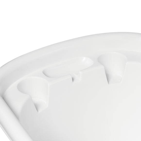 Blovi Small Animal Bath Tub – Compact White Mini Bathtub, Lightweight and Portable Design