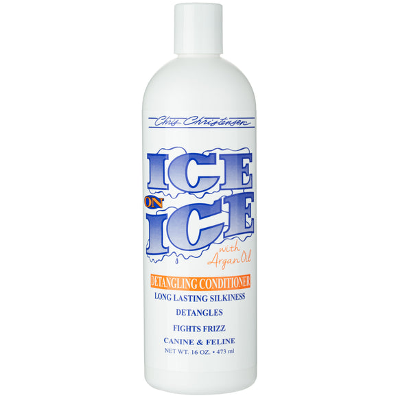 Chris Christensen Ice on Ice Detangling Conditioner – Argan Oil, Smooths and Adds Shine, 473ml