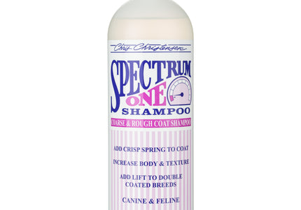 Chris Christensen Spectrum One Shampoo – Concentrated Rebuilding Formula for Stiff and Rough Coats, 473ml