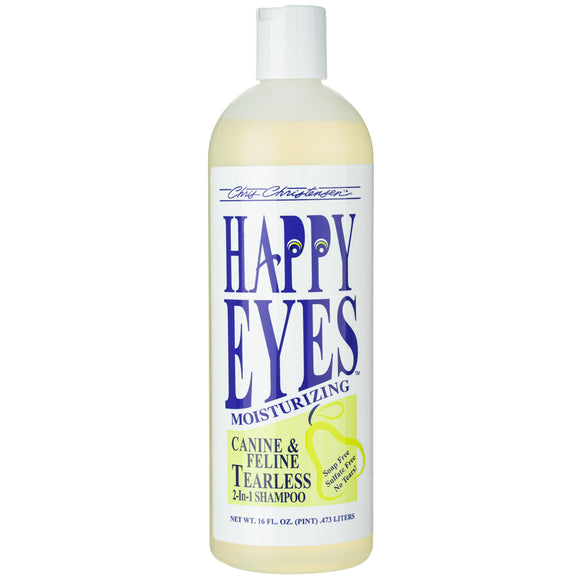 Chris Christensen Happy Eyes 2-in-1 Shampoo and Conditioner – Gentle Tear-Free Concentrate, 1:5 Dilution