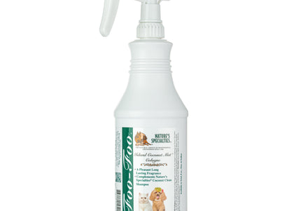Nature's Specialties Foo Foo Island Coconut Mist Cologne – Long-Lasting Scented Spray with Coconut Aroma, 946ml