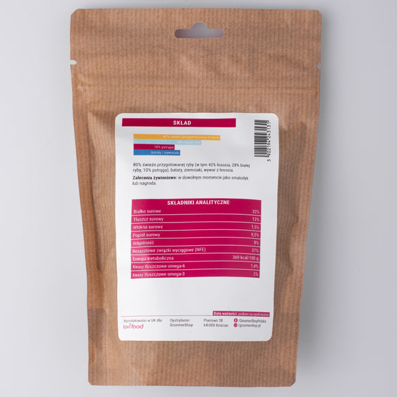 Lovi Food Fish Training Treats – Soft Bite-Size Snacks with Real Fish, 100g