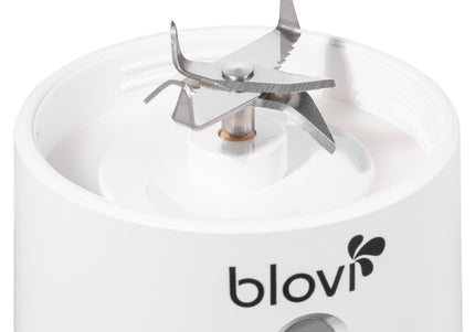 Blovi BlendyPro Pet Smoothie Blender – Powerful White Appliance with Easy-Clean Design