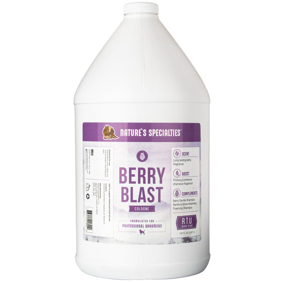 Nature's Specialties Foo Foo Berry Blast Cologne – Berry Scented Grooming Spray, 3.8L Large Bottle