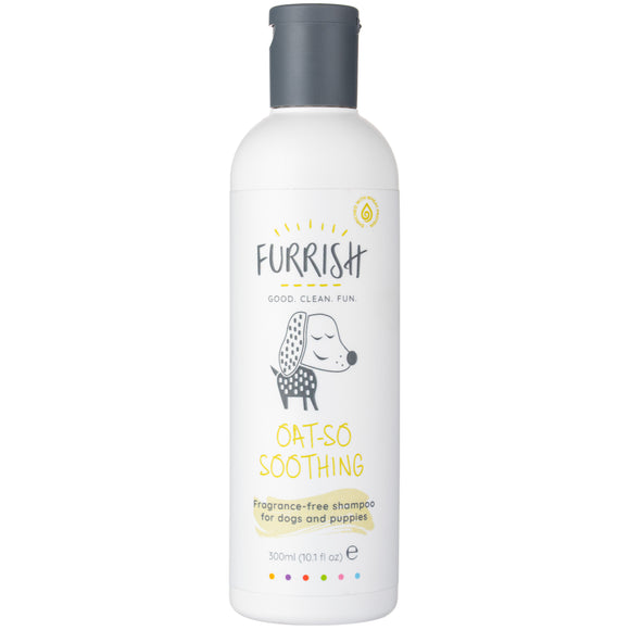 Furrish Oat-So Soothing Shampoo 300ml – Hypoallergenic Gentle Cleanser with Oatmeal for Sensitive Skin