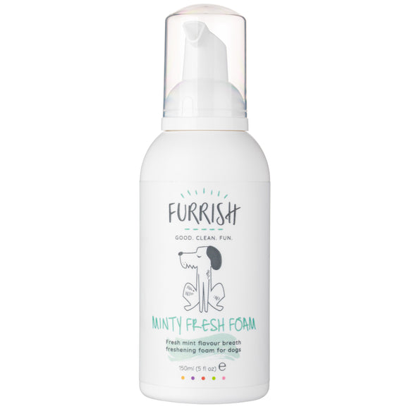 Furrish Minty Fresh Foam 150ml – Gentle Oral Cleaning Foam with Mint, Breath-Freshening Formula