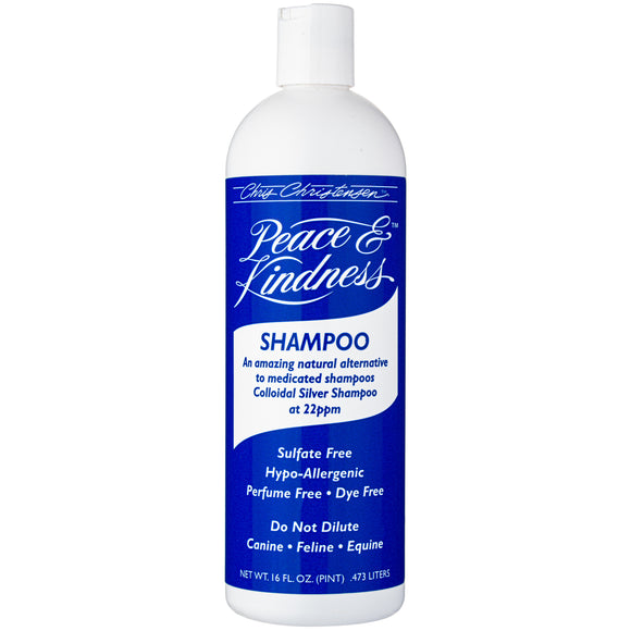 Chris Christensen Peace & Kindness Medicated Shampoo with Colloidal Silver, 473ml – Gentle Cleansing Formula