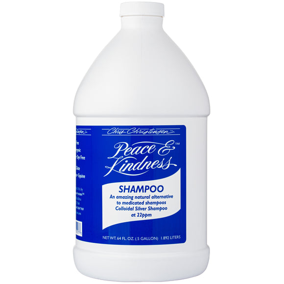 Chris Christensen Peace & Kindness Medicated Shampoo – Colloidal Silver Formula, 1.9L, Gentle Cleansing