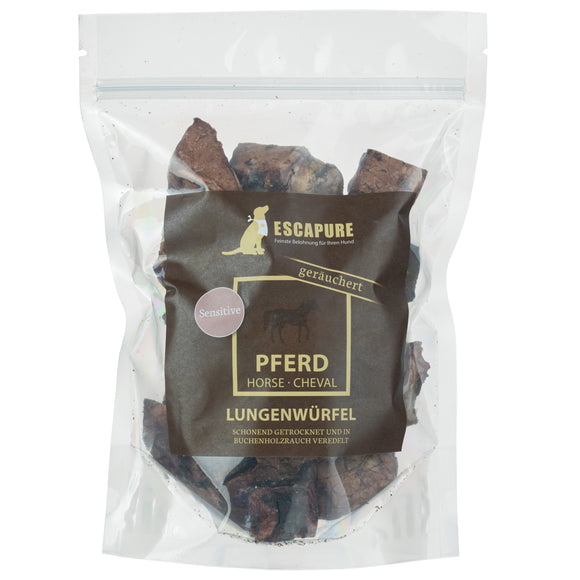 Escapure Pferde Lung Würfel – Natural Hard Horse Lung Treats, 130g Protein-Rich Snack