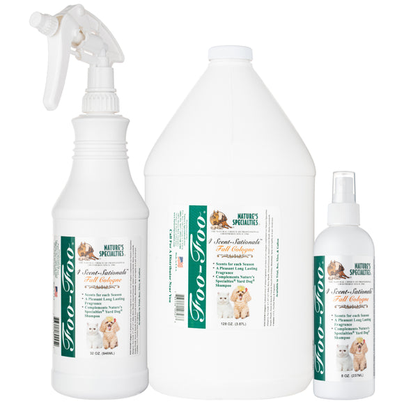 Nature's Specialties Foo Foo Fall Cologne – Lemongrass Scented Grooming Spray, 3.8L, Long-Lasting Freshness