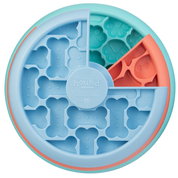 Nina Ottosson Puppy Lickin' Layers Level 2 – Interactive Slow Feeder Bowl and Puzzle Game, Educational Design