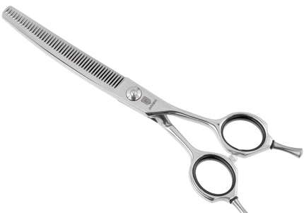 Jargem Curved Blenders 6.5" – Professional Single-Sided 45-Tooth Thinning Shears, Precision Cut