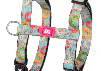 Max&Molly Cat Harness and Leash Set – Donut Pattern, Adjustable, Comfortable Design