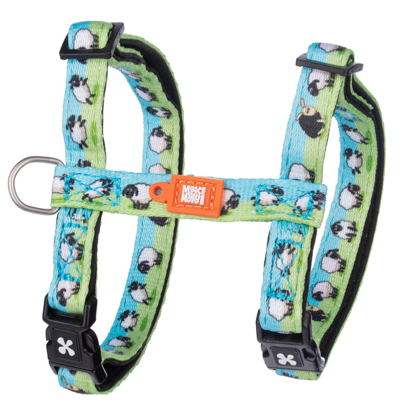 Max&Molly Cat Harness and Leash Set – Adjustable Sheep Pattern, Comfortable Design