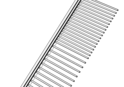 Andis Metal Grooming Comb 25cm – Durable Stainless Steel, Smooth Detangling Tool