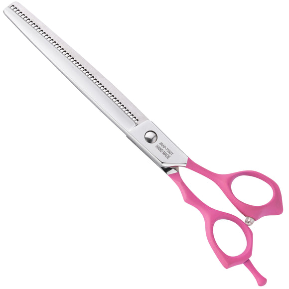 Jargem Pink Blenders 7.5" – Single-Sided Thinning Shears with Decorative Screw, 50 Teeth